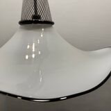 Large Black and White Murano Glass Light Pendant 1970’s