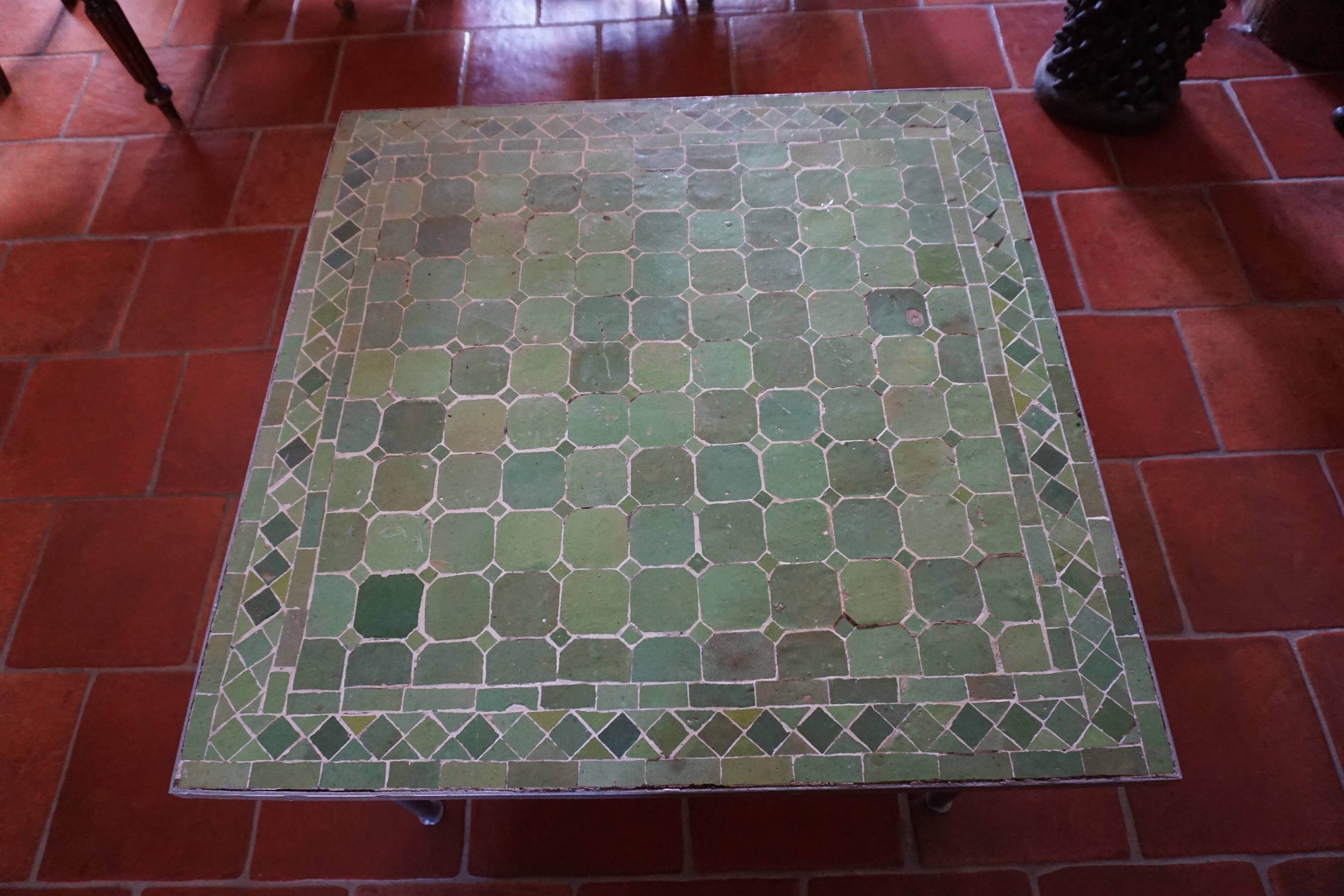Moroccan zelliges coffee table