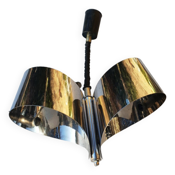 Lustre en inox 1970