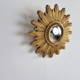 Miroir doré du milieu du siècle, années 1960