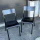 Paire de chaises Mullca 510 rééditées par Label Edition en version noire
