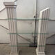 Marble effect display cabinet columns