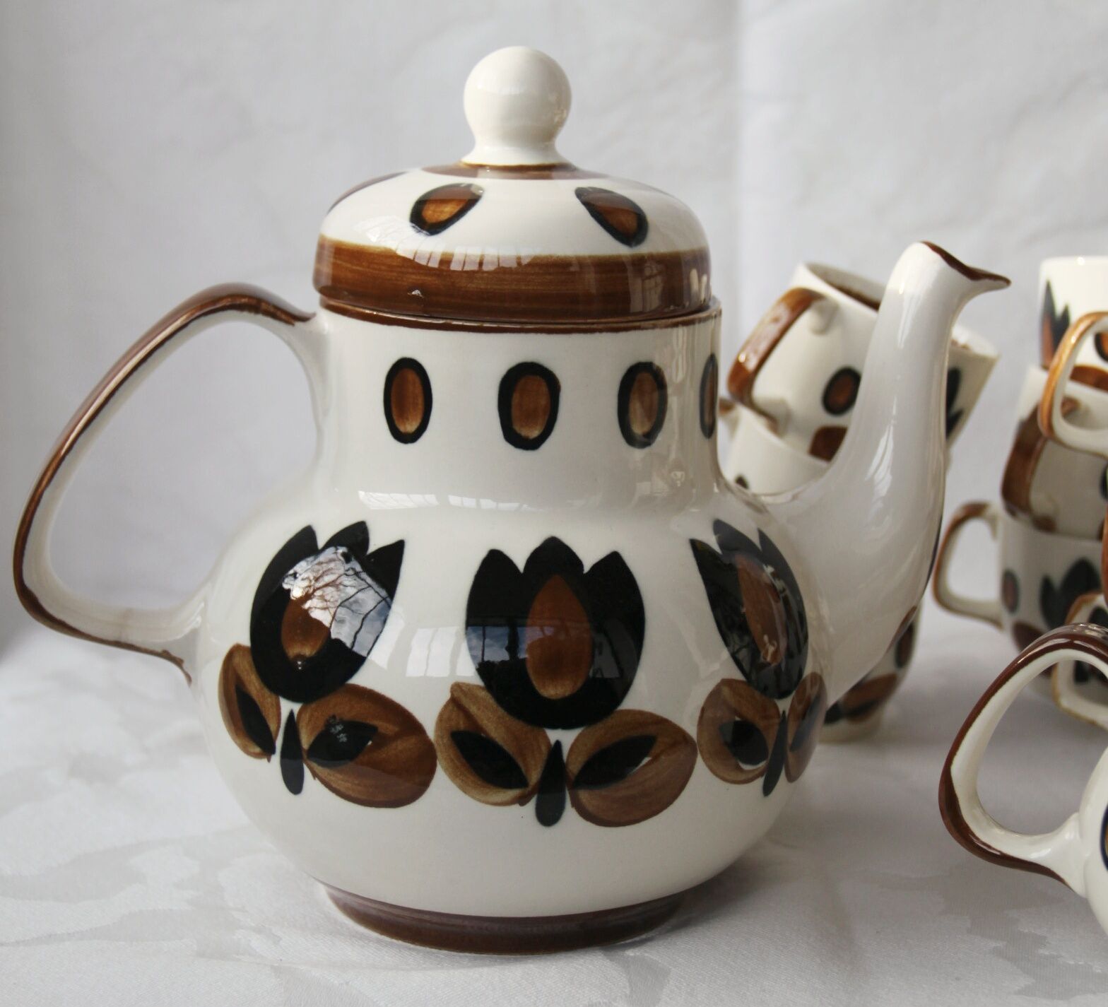 Ensemble à café Kimono de Boch Belgium 14 pièces