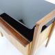 1960s pair of restored bedside tables, czechoslovakia