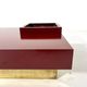 Square coffee table, Italian design, 1980s