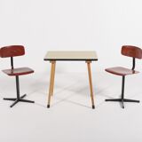 Vintage Dutch children's dining set, 1960