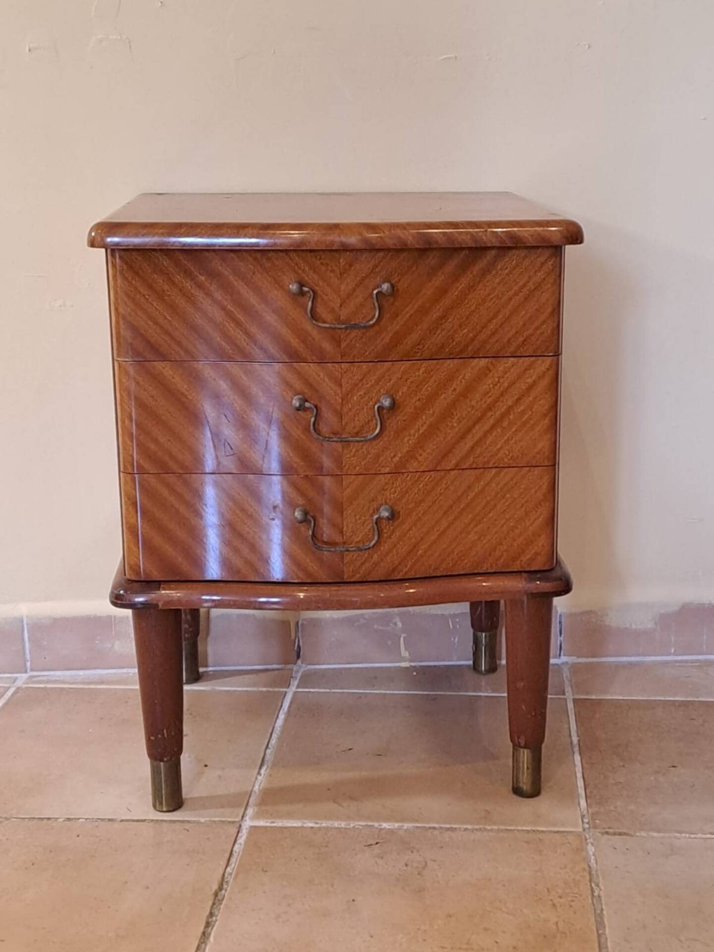 Scandinavian bedside table in mahogany, Norway 1960s
