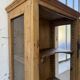 19th-century English pine display cabinet
