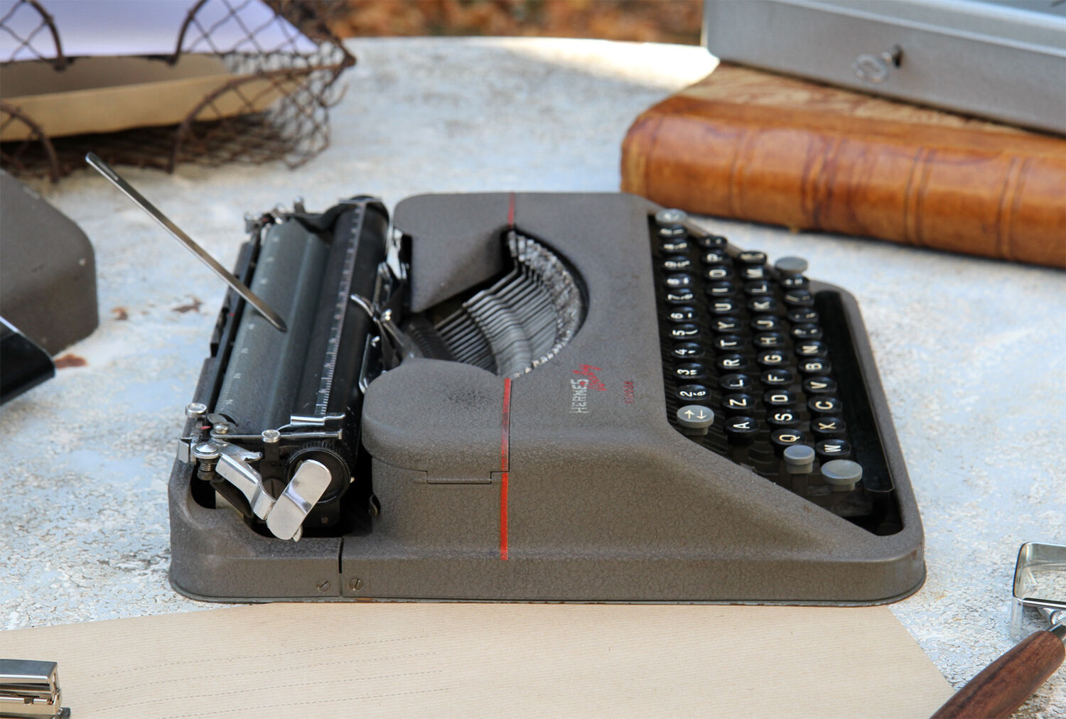 Hermes Baby Noir typewriter from the 1950s