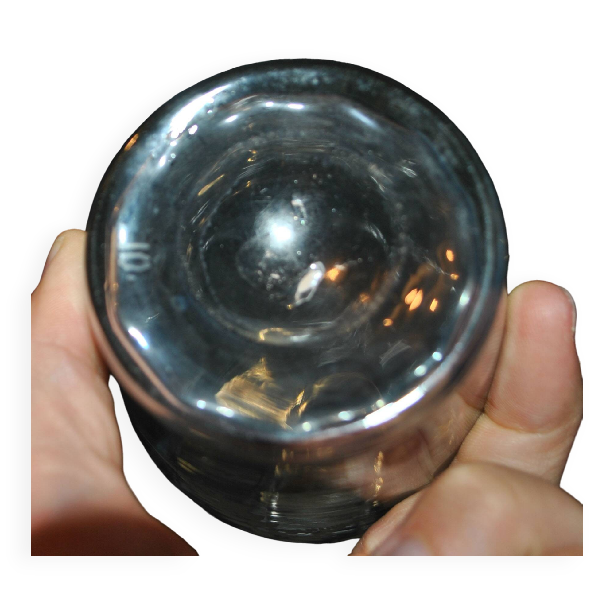 Carafe à liqueur 1900 en cristal soufflé gravé fougère muguet Cave à liqueur Cabaret