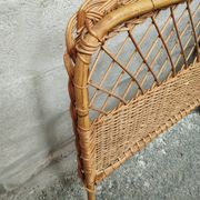 Vintage 50s rattan headboard