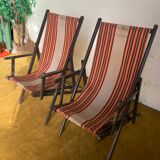 Pair of deck chairs