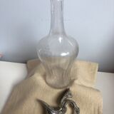 Ewer glass and silver metal