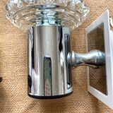 Pair of vintage chrome wall lights, 70s, Raak