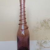 Bubbled glass bottle