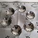 Ice cream or sorbet cups, vintage, in 18/10 stainless steel, 1970s
