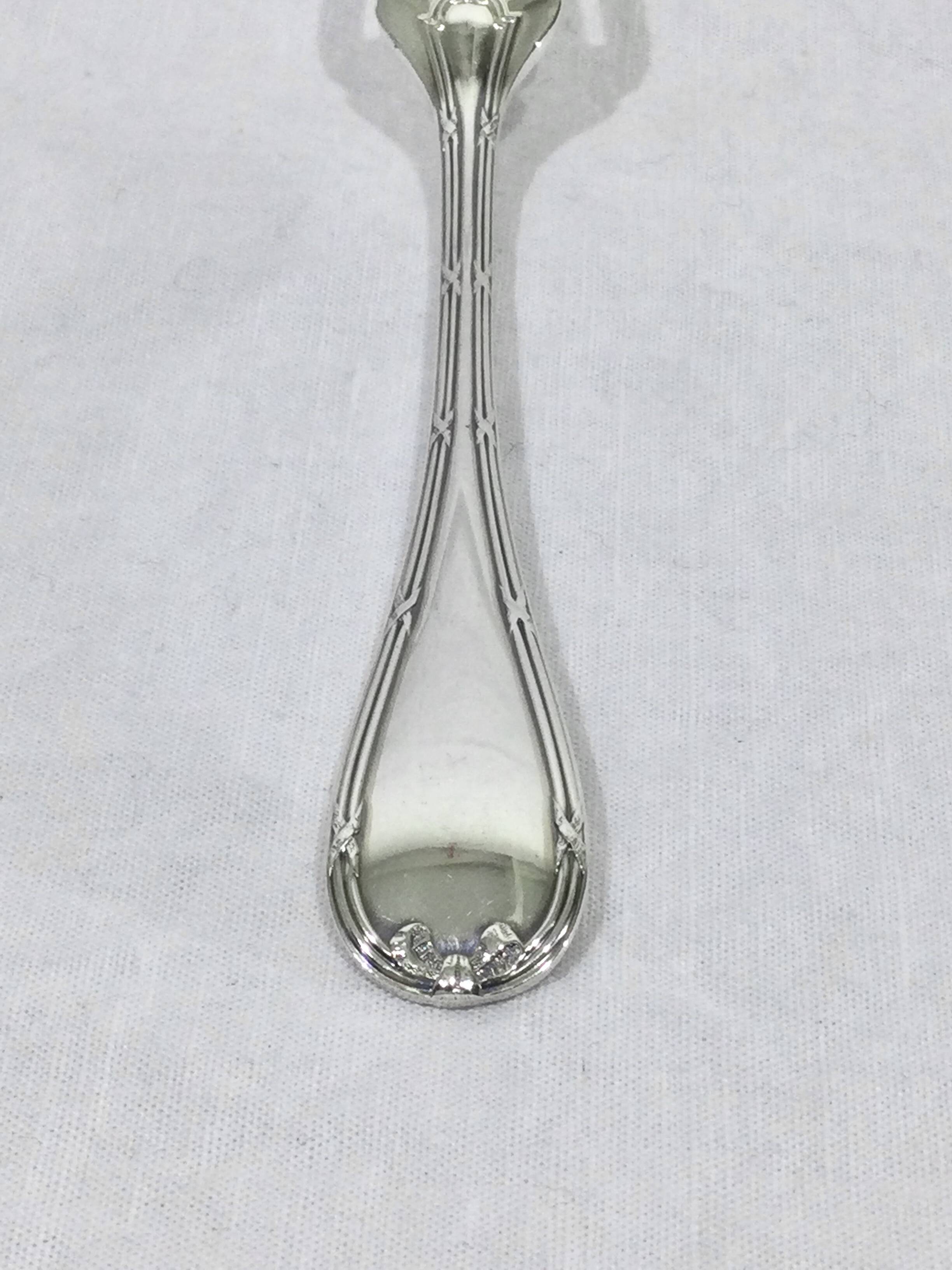 Christofle – 12 Cross-Ribbon Fish Cutlery