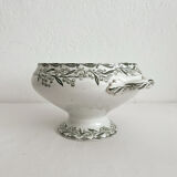 Soupière en terre de fer « Mimosas » Saint Amand et Hamage