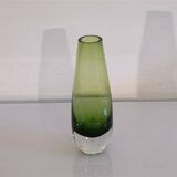 Vintage Scandinavian glass vase 1960
