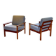 Danish Komdort armchair pair in teak – 1960s