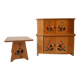 Buffet et table en bois pour poupée