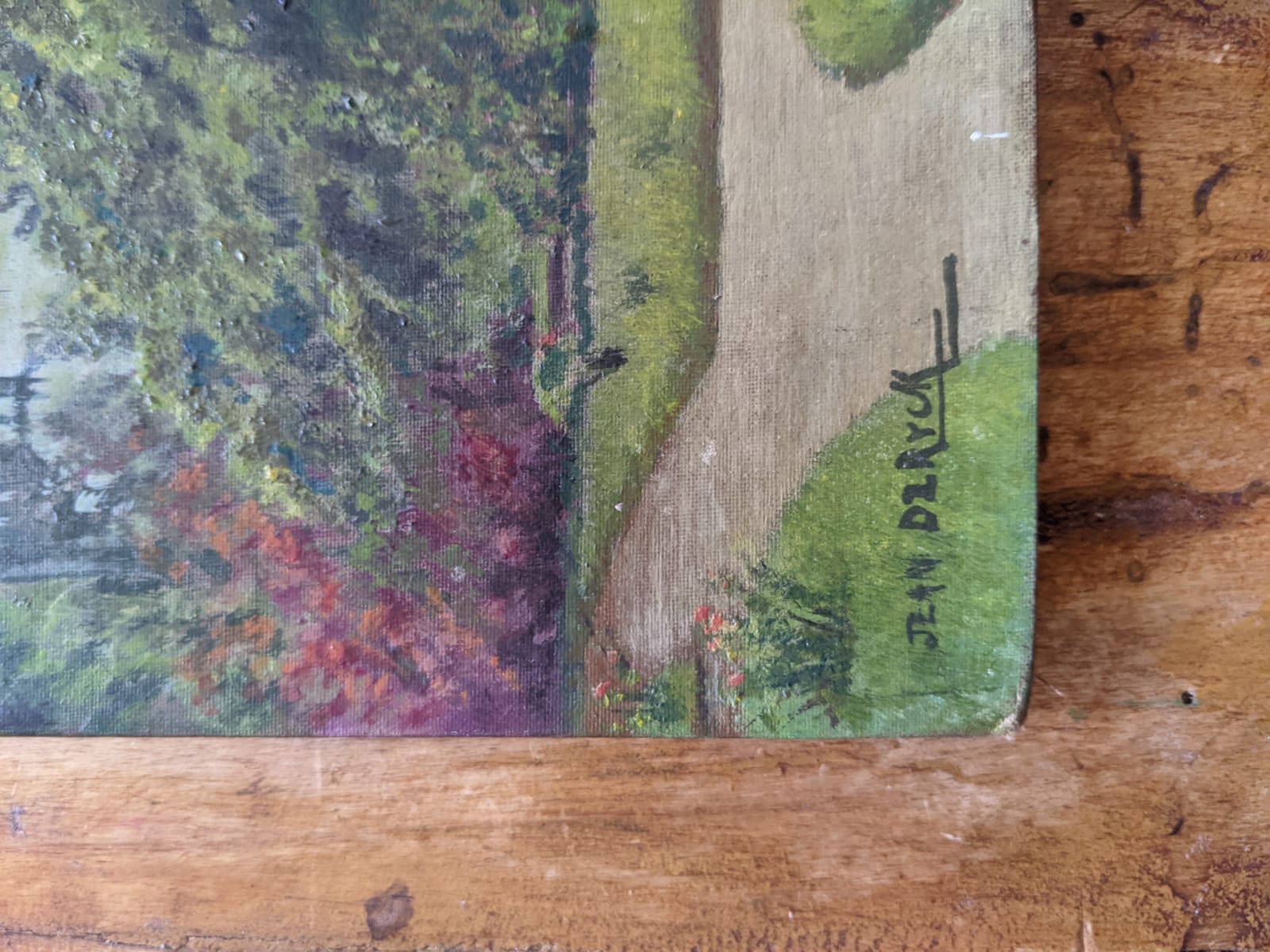 J.Ryck oil painting on cardboard