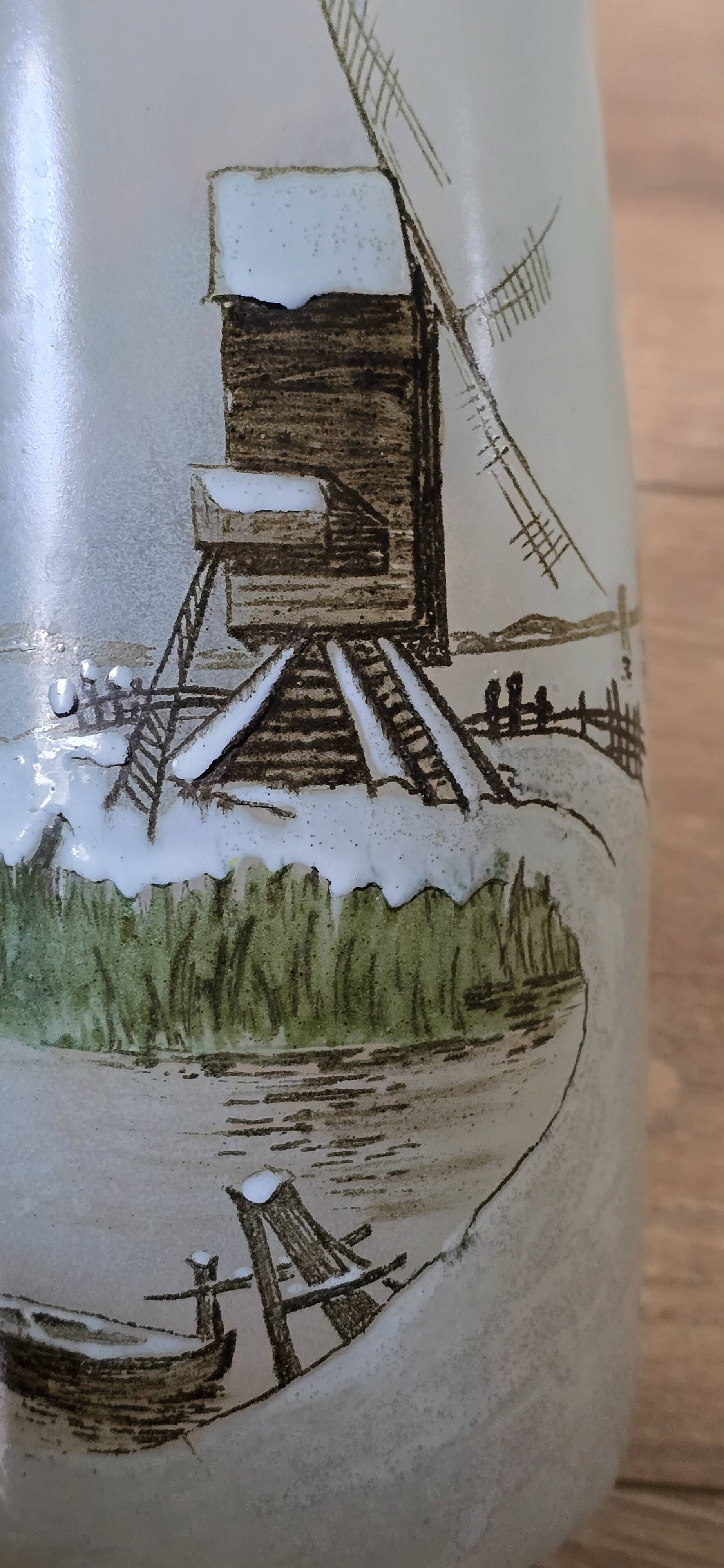 Art Deco vase signed JEM
