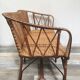 Woven rattan sofa