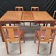 Lot of table and 6 Art Deco chairs from Saddier & fils