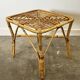 Vintage Italian bamboo square coffee table, 1960s.