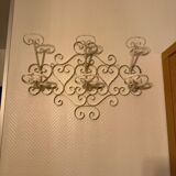 Vintage wrought iron coat rack