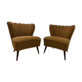 Set of 2 vintage cocktail chairs