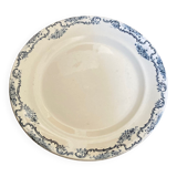 Plat rond Terre de Fer Salin modèle Yvonne