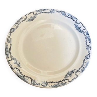Plat rond Terre de Fer Salin modèle Yvonne