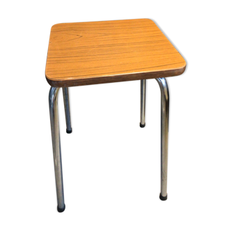 Low stool in formica and metal