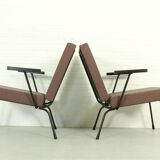 Set of 2 1407 armchairs by Wim Rietveld for Gispen