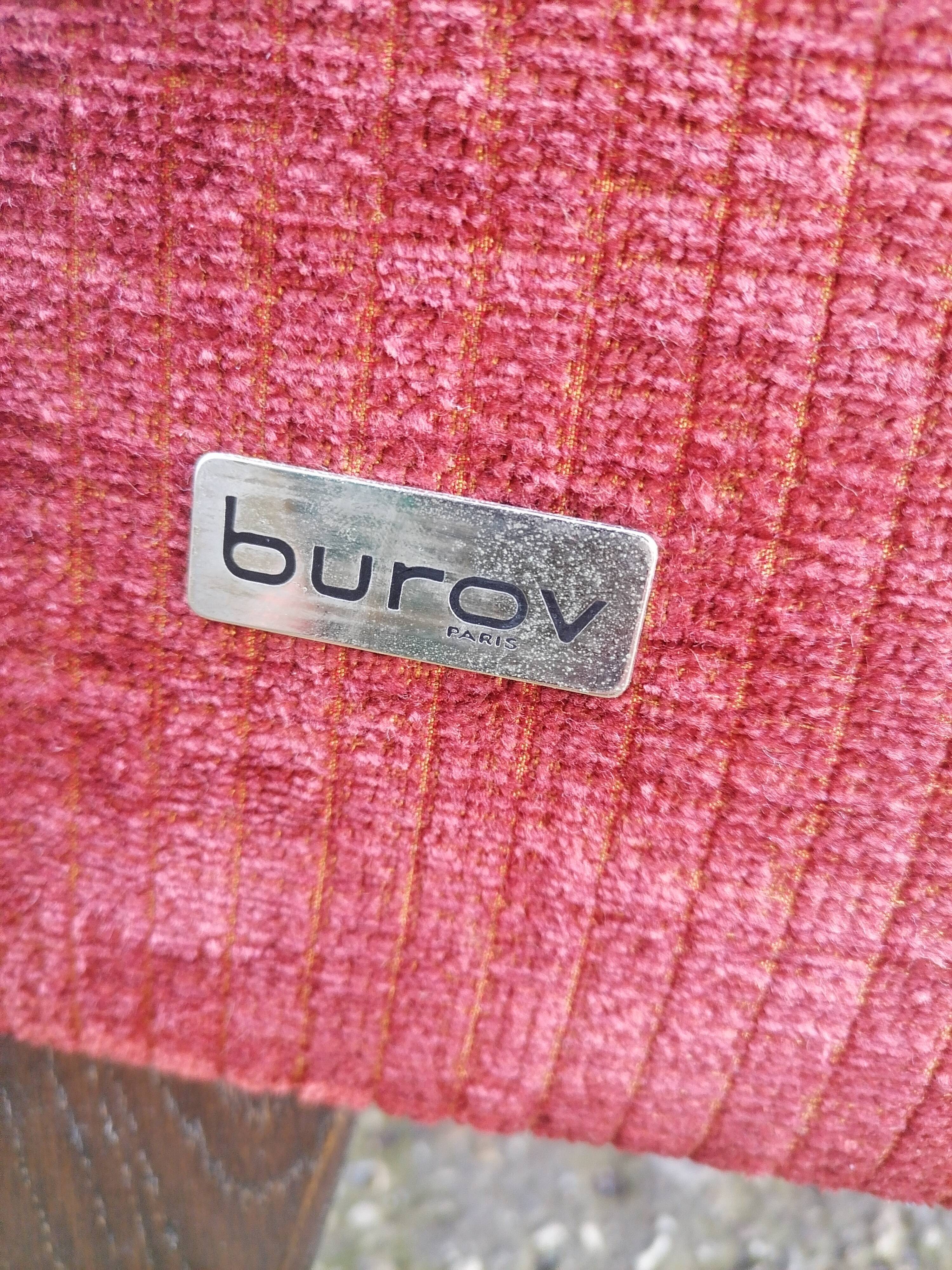 Old armchair sofa burov vintage velvet