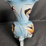 Tripod vase in Cerdazur enamelled slip, 20th century