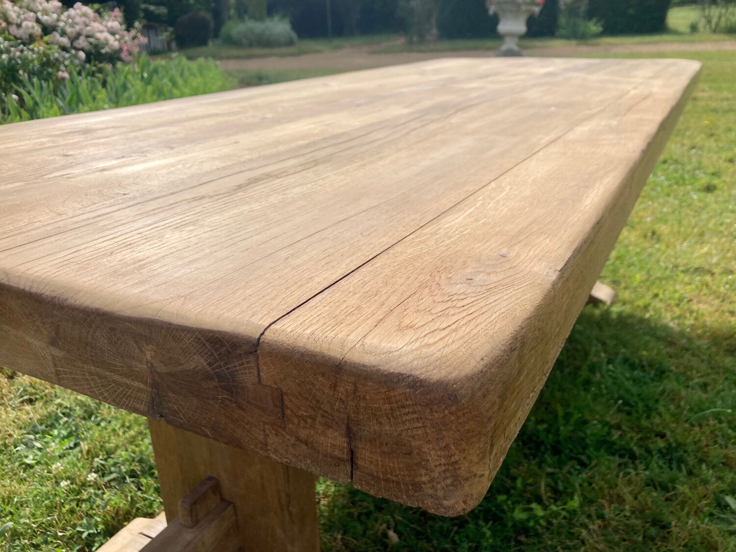 Solid oak monastery table