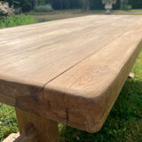 Solid oak monastery table