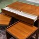 Coffee table with 2 tables in teak - 70s