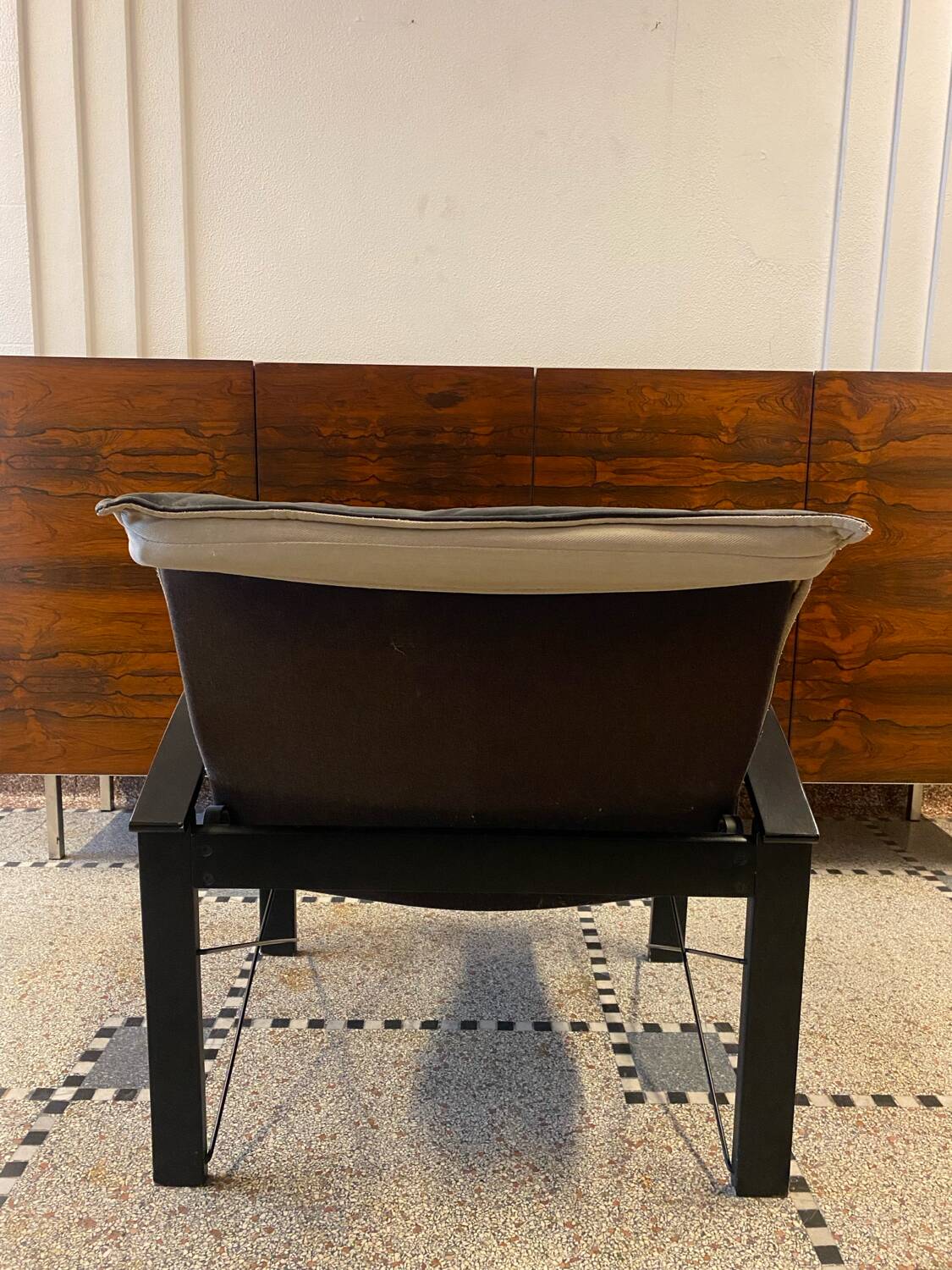 Pair of "Polhem" armchairs in leather by Tord Björklund for Ikea 1980.