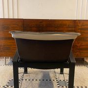 Pair of "Polhem" armchairs in leather by Tord Björklund for IKEA 1980.
