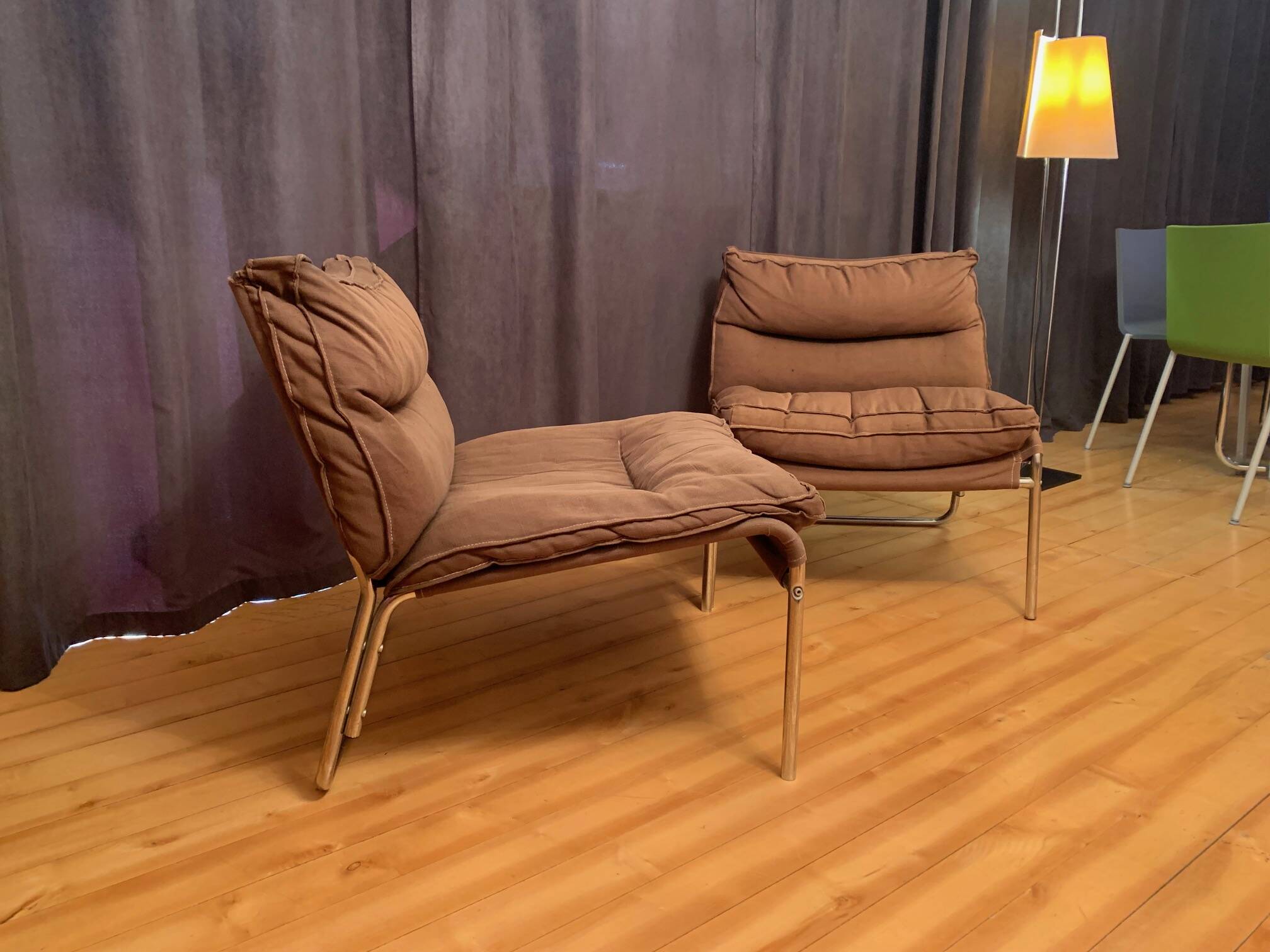 Gillis Lundgren easy chairs, Ikea, Sweden, 1970s