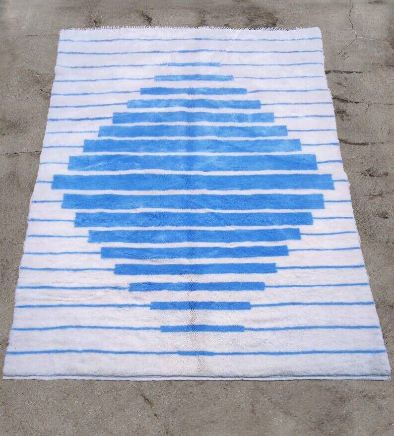 Handmade Beni Ouraine rug, size 100 x 200 cm