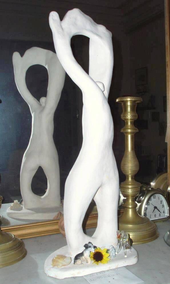 Large contemporary ceramic sculpture – Unique piece – 55 cm