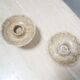 Pair of vintage jasper stone candle holders