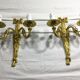 Pair of sconces Bronze 2 lights Louis XVI style