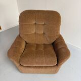 Old vintage 60s fabric lounge chair