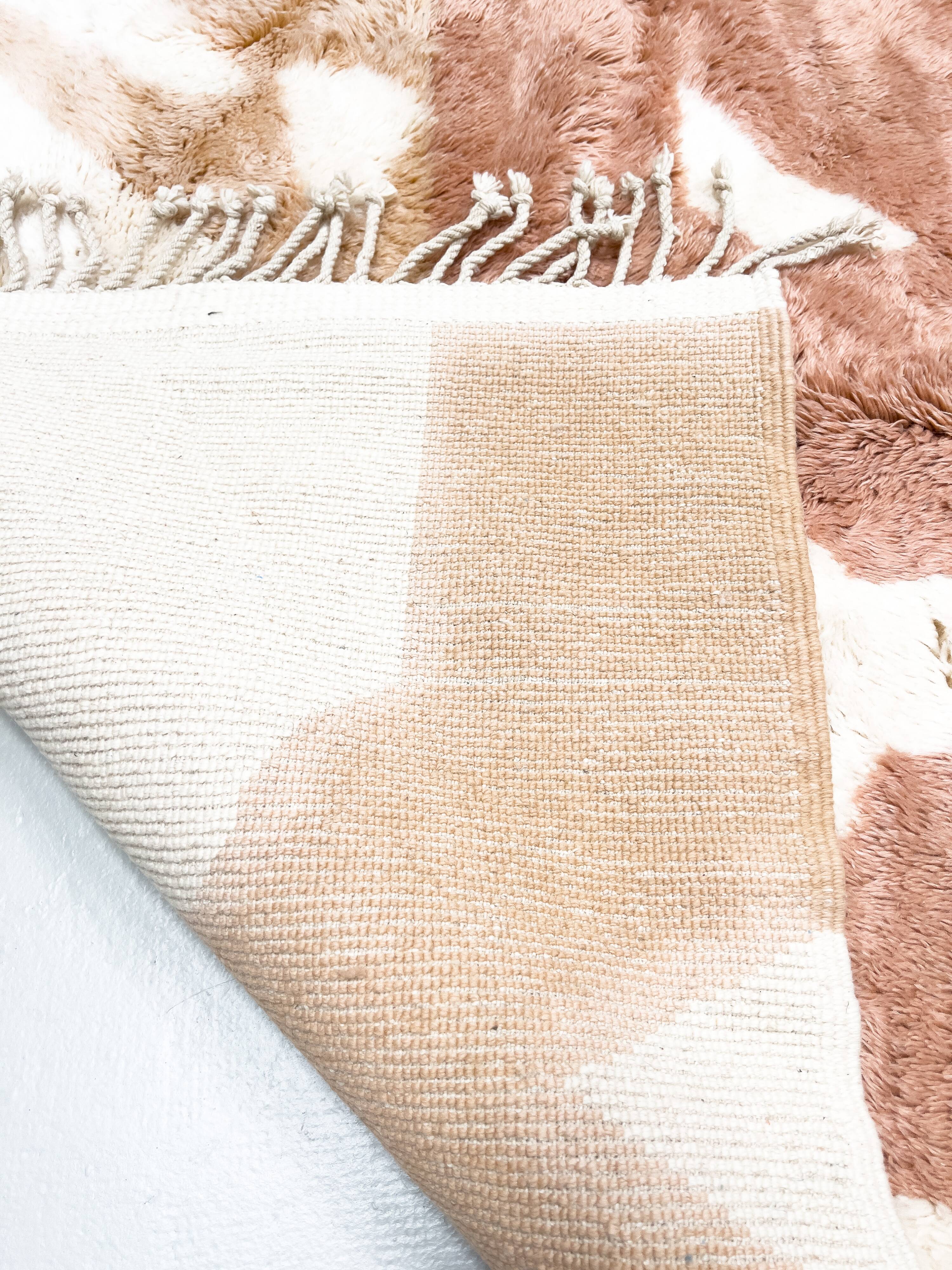 Moroccan Berber rug M'rirt terracotta 2.50x1.57m